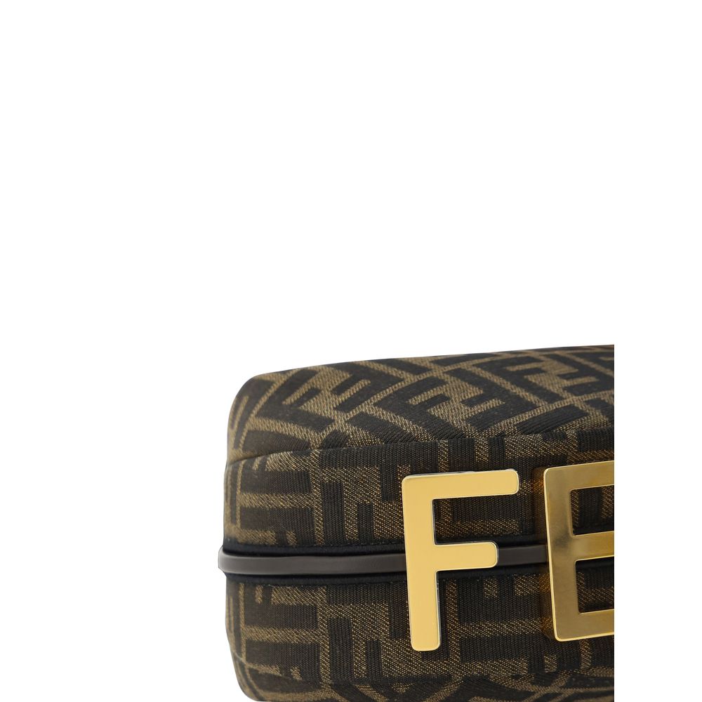 Fendi Brown Nylon Shoulder Bag