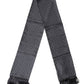 Dolce & Gabbana Black Silk Geometric Fringe Wrap Foulard 136cm X 15cm  Scarf
