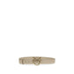 PINKO Beige Calf Leather Bos Taurus Belt