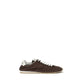 Miu Miu Brown Calf Leather Bos Taurus Low Top Sneakers