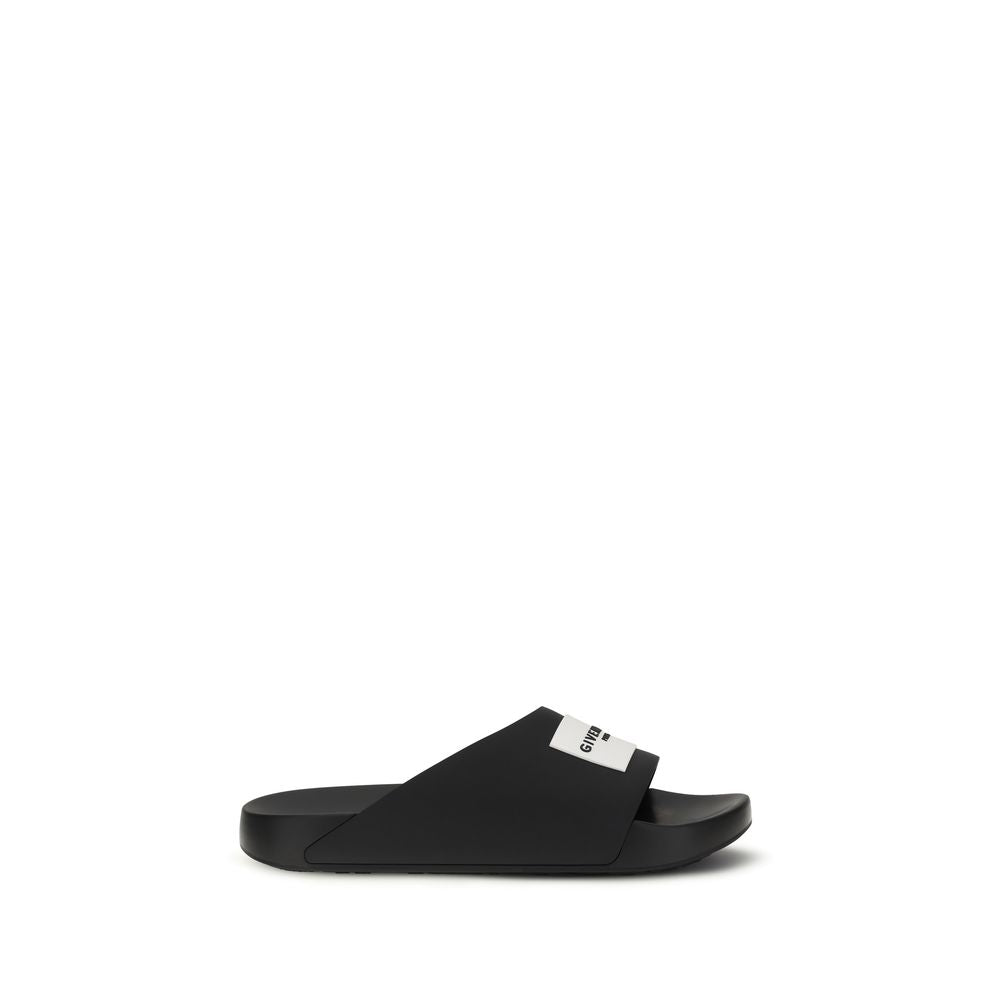 Givenchy Black Rubber Slippers