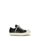 Rick Owens Black Calf Leather Bos Taurus Low Top Sneakers