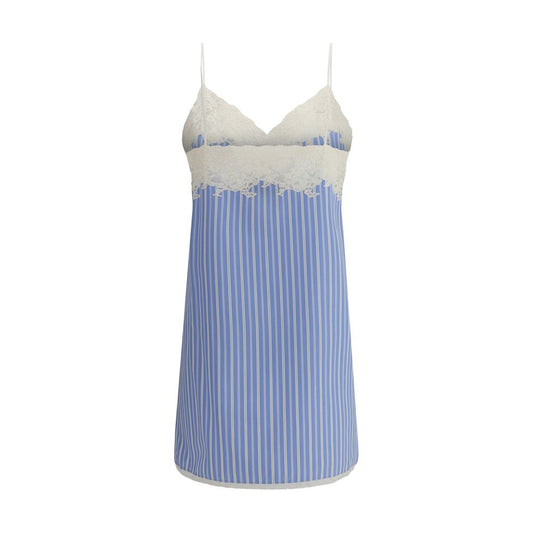 Miu Miu Blue Cotton Casual Dress
