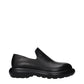 Jil Sander Black Leather Slip-On Loafers