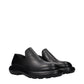 Jil Sander Black Leather Slip-On Loafers