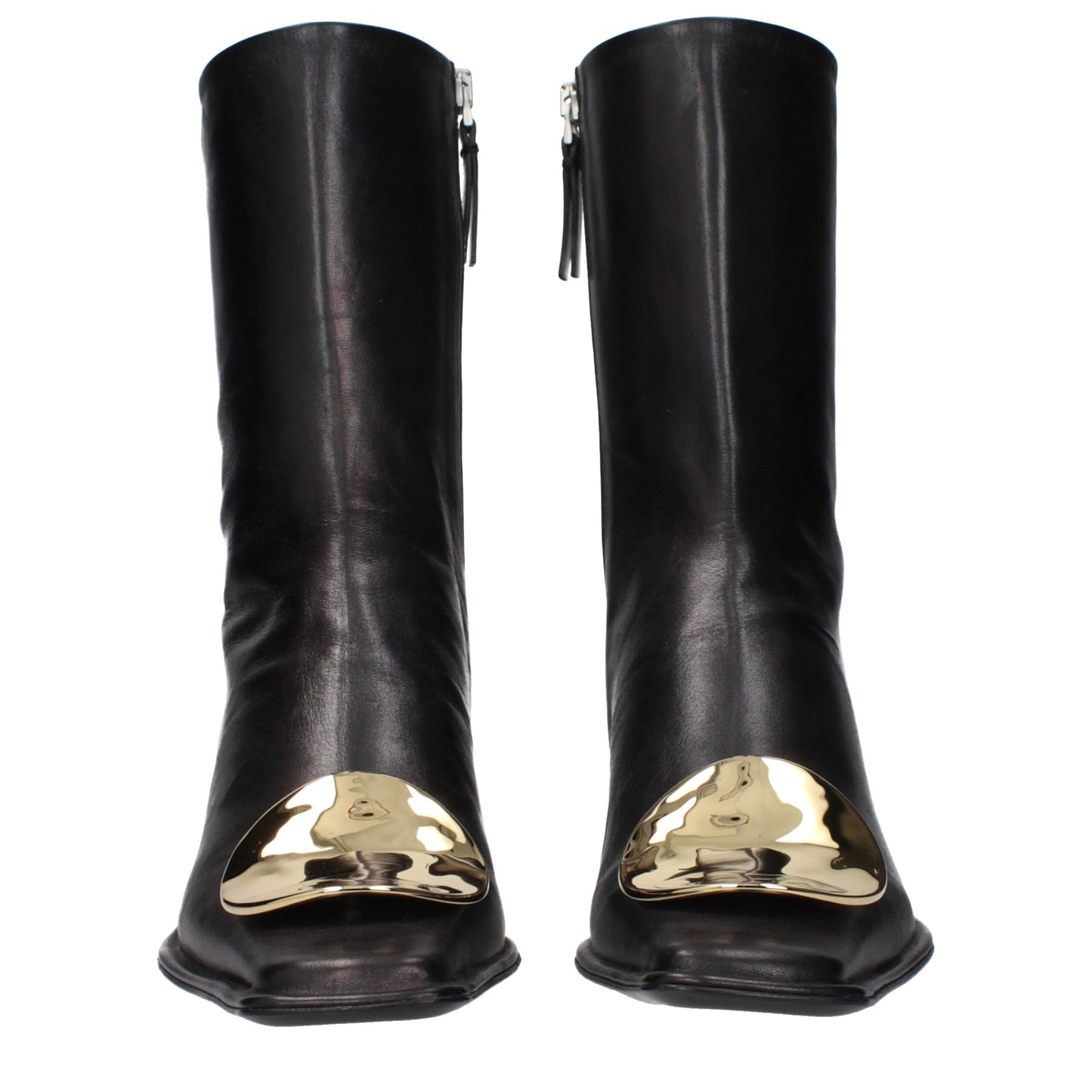 Jil Sander Black Leather Ankle Boots