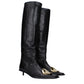 Jil Sander Black Leather Ankle Boots