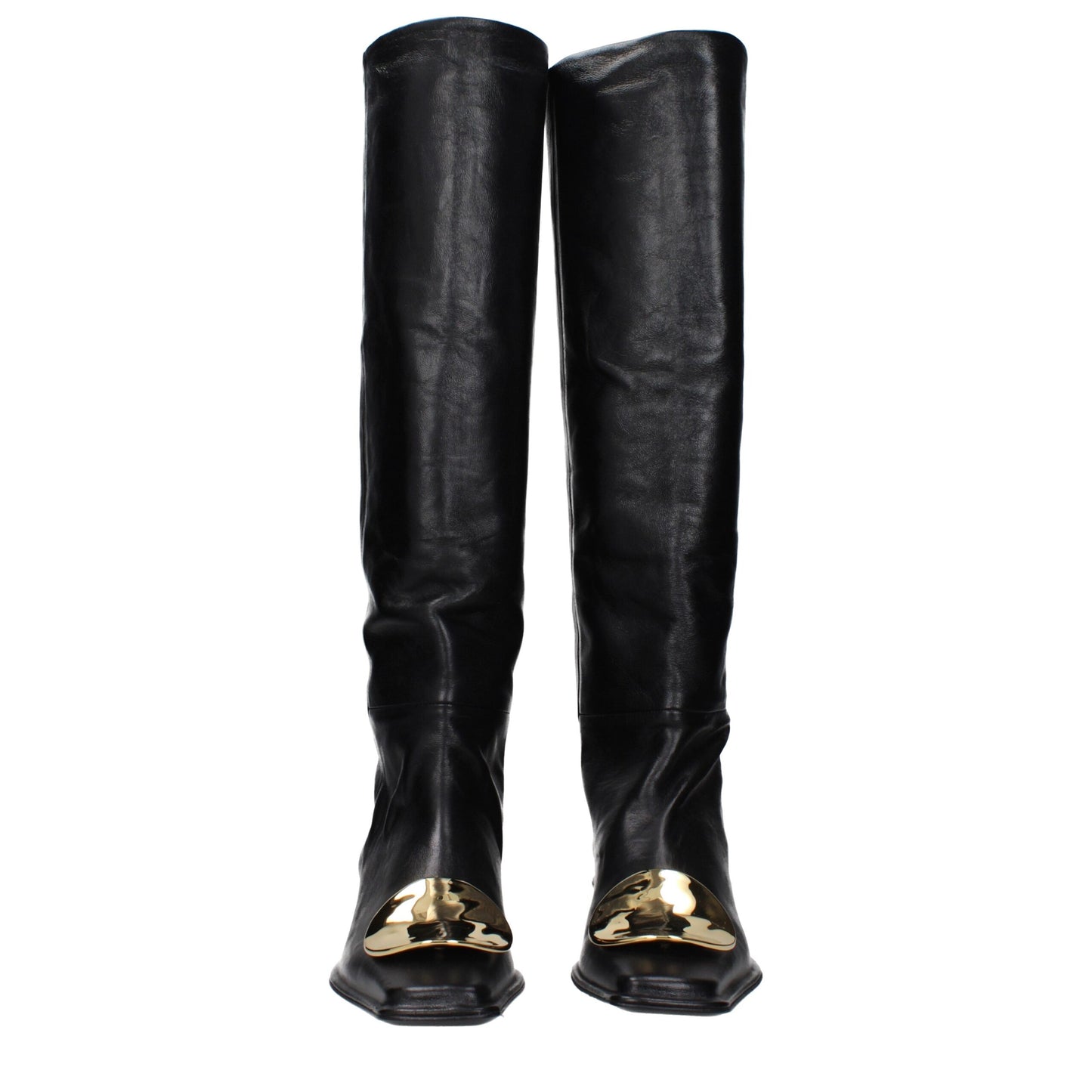 Jil Sander Black Leather Ankle Boots