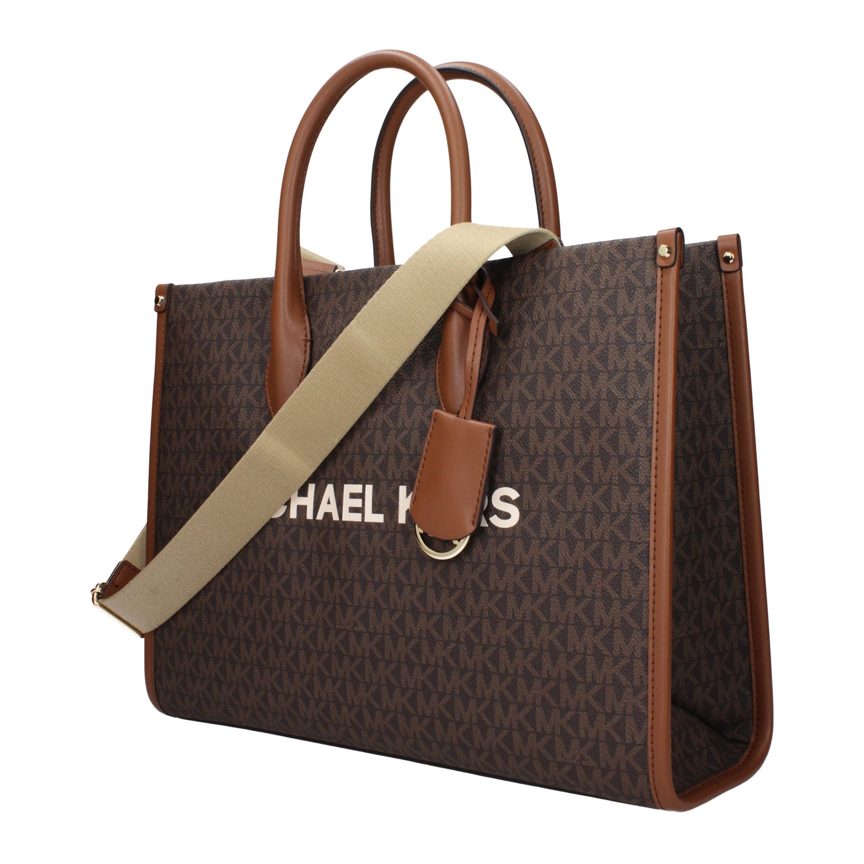 Michael Kors Brown Fabric Handbag