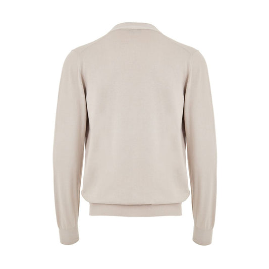 Gran Sasso Beige Cotton Cardigan