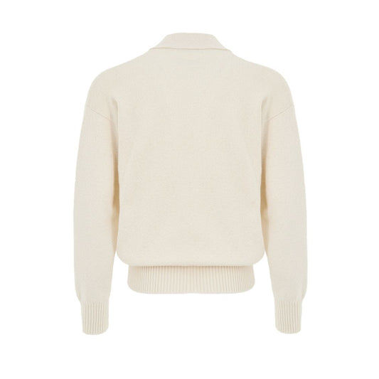 Gran Sasso White Cotton Cardigan