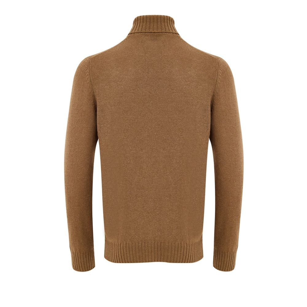 Gran Sasso Brown Wool Turtleneck