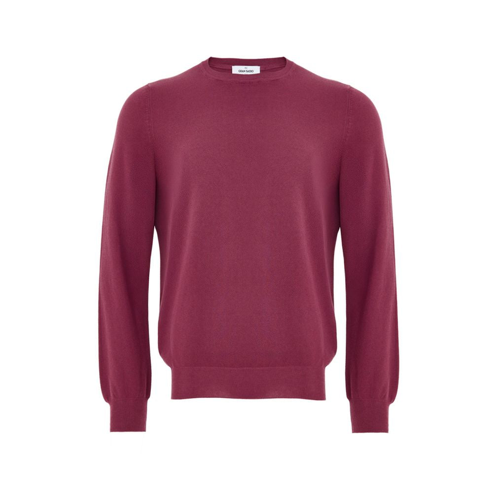 Gran Sasso Purple Cotton Sweatshirt