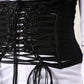 Dolce & Gabbana Black Polyester LaceUp Waist Cincher Corset Top