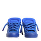 Dolce & Gabbana Blue Leather DG Logo Sole Low Top Sneakers Shoes