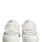 Dolce & Gabbana White Calfskin Leather Low Top Sneakers Shoes