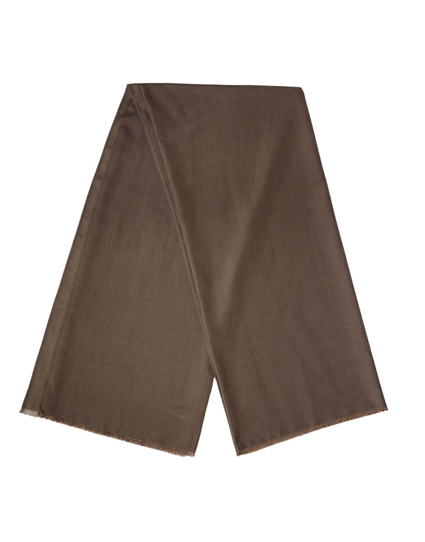 Dolce & Gabbana Brown Polyester Neck Warmer Shawl 185cm x 165cm  Men Scarf