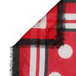Dolce & Gabbana Red Polka Dot Print Square Stole 130cm x 130cm Scarf