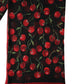 Dolce & Gabbana Black Cherry Print Silk Shawl Stole 190cm x 122cm Scarf