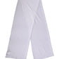 Dolce & Gabbana White Silk Neck Wrap Shawl Stole 200cm x 64cm  Scarf