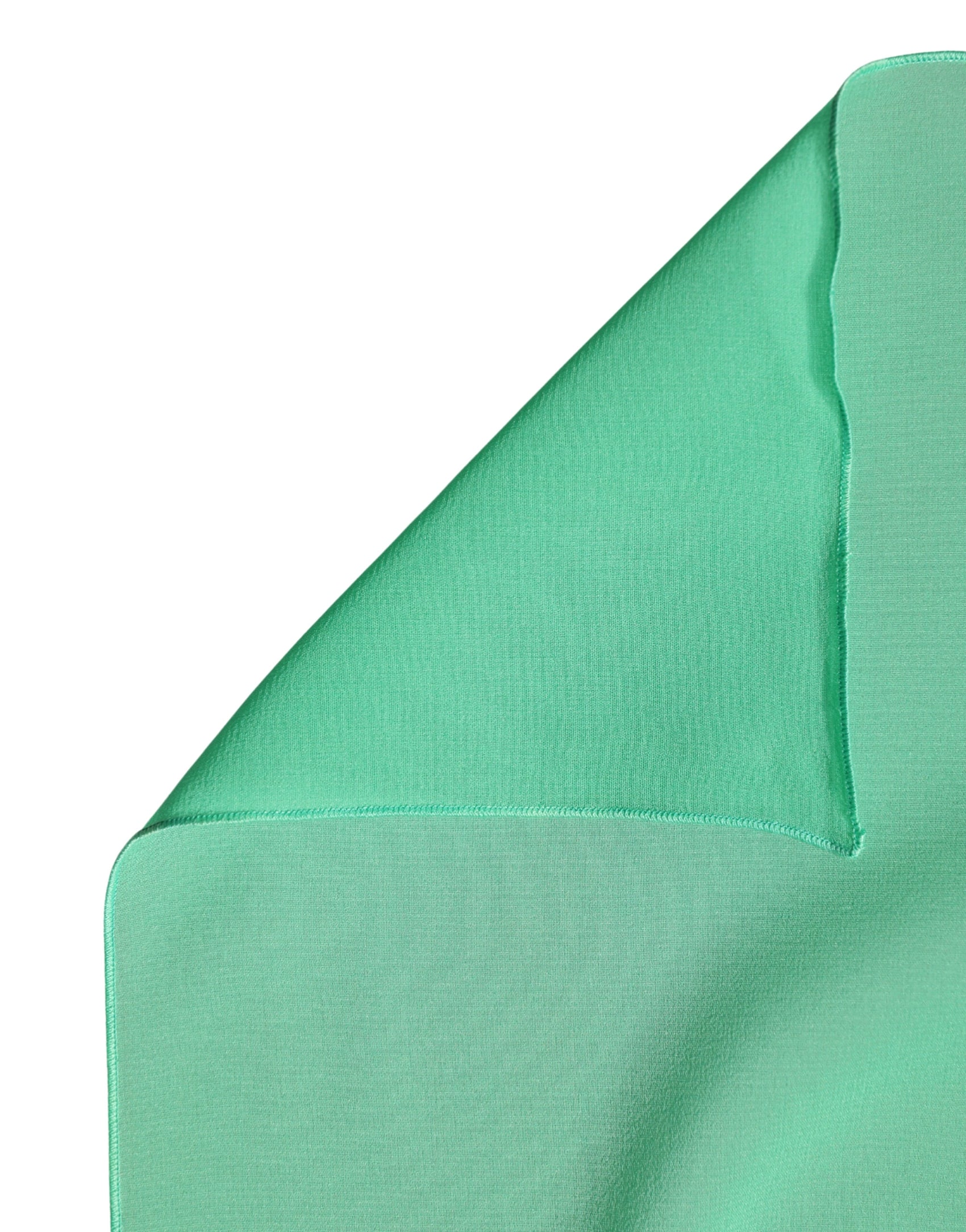 Dolce & Gabbana Green Silk Neck Wrap Shawl Stole 200cm x 64cm  Scarf
