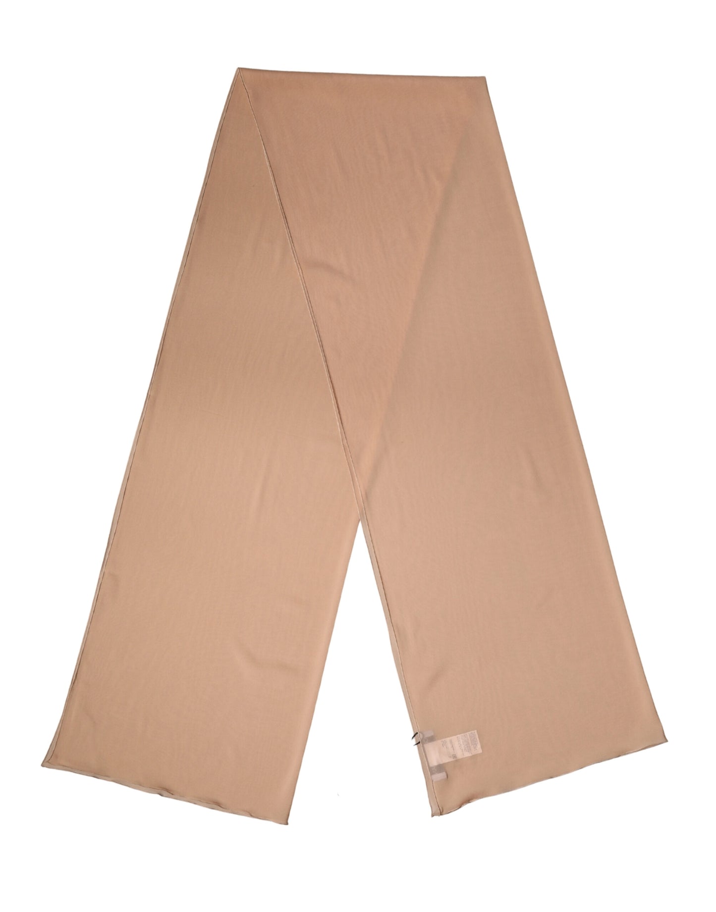 Dolce & Gabbana Beige Silk Neck Wrap Shawl Women Stole 200cm x 64cm Scarf