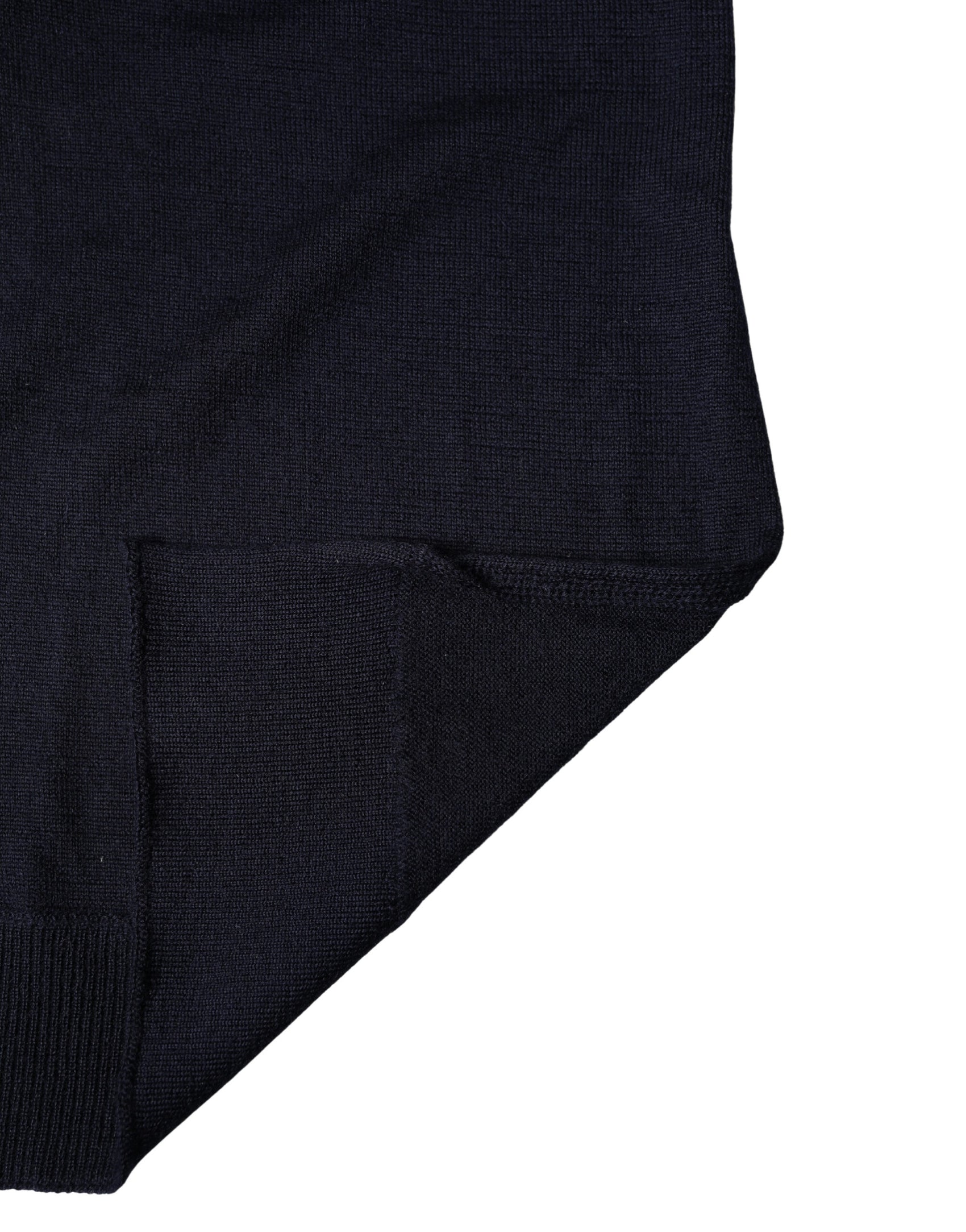 Dolce & Gabbana Black Wool Knitted Shawl Neck Wrap 200cm x 25cm  Scarf