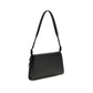 Savette Black Calf Leather Bos Taurus Shoulder Bag