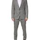 Dolce & Gabbana Gray MARTINI Single Breasted Formal 2PC Suit