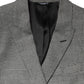 Dolce & Gabbana Gray MARTINI Single Breasted Formal 2PC Suit