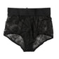 Dolce & Gabbana Black Logo Girdle High Waist Panty Underwear