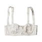 Dolce & Gabbana White Silk Satin Underwire Bra Semi Pad Underwear