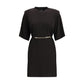 PINKO Black Acetate Casual Dress