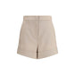 Max Mara Bicolor Fleece Wool Bermuda Shorts