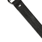 Dolce & Gabbana Black Leather Silver Chain Waist Men Belt