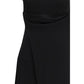 Ami Paris Black Viscose Casual Dress