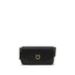 PINKO Black Calf Leather Bos Taurus Shoulder Bag