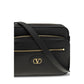Valentino Garavani Black Calf Leather Bos Taurus Shoulder Bag