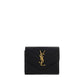 Saint Laurent Black Calf Leather Bos Taurus Wallet