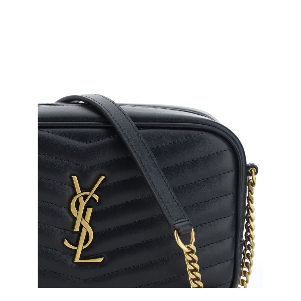 Saint Laurent Black Calf Leather Bos Taurus Shoulder Bag