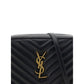 Saint Laurent Black Calf Leather Bos Taurus Shoulder Bag
