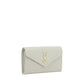 Saint Laurent White Calf Leather Bos Taurus Shoulder Bag