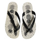 Dolce & Gabbana White Pineapple Print Slides Flip Flops Shoes