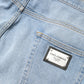Dolce & Gabbana Light Blue Washed Loose Cotton Denim Jeans