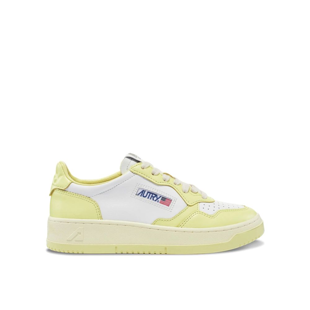 Autry White Leather Low Top Sneakers
