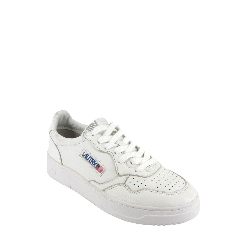 Autry White Leather Low Top Sneakers