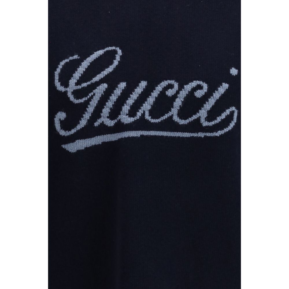Gucci Blue Wool Sweatshirt