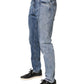 Dolce & Gabbana Two Tone Blue Cotton Regular Men Denim Jeans