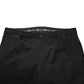 Dolce & Gabbana Black Wool Skinny Men Dress Trouser Pants