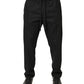 Dolce & Gabbana Black Wool Skinny Jogger Trouser Pants